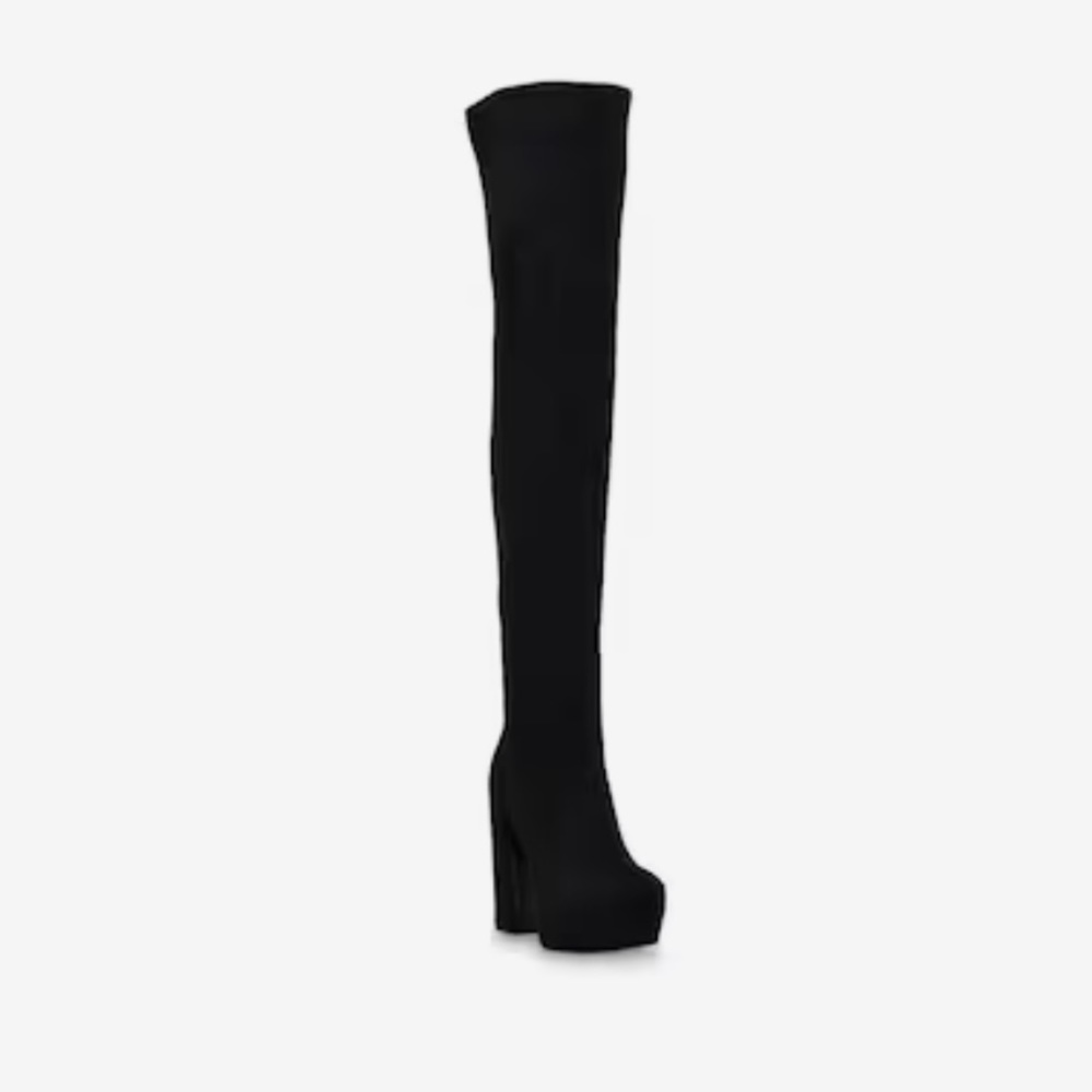 Guess Suede Cristy Over-The-Knee Go Go Boot Black size 8 - Picture 3 of 8